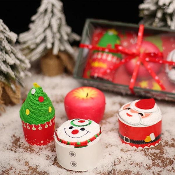Handtuch Weihnachtskuchen Form Abendessen Dekor Jahr 2024 Heimkinder Handtücher Ornamente Navidad Noel Kinder Geschenk
