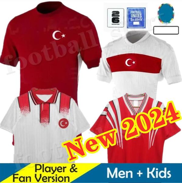 2024 Turkey Club Full Euro Cup Sets Fußballtrikots Nationalmannschaft Burak Kenan Karaman Hakan Calhanoglu Arda Guler Sukur Ozan Kabak Yusuf Yazici Turquia Fußballhemd