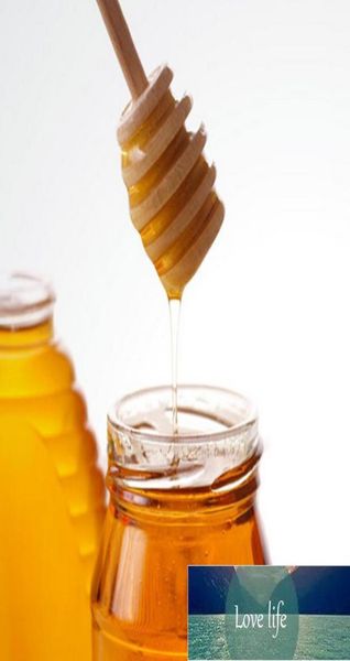 50 pacchetti di mini stick di meleno di miele in legno per barattolo di miele Distribuire il cucchiaio di pista di immersione Drizzler 81016CM4568029772600