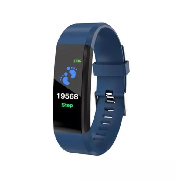 Faixa cardíaca Bit Bit Wrists 115PLUS SmartWatch Smart Band 115 Plus TFT Color Screen Watch Bracelet 115 Plus8301445