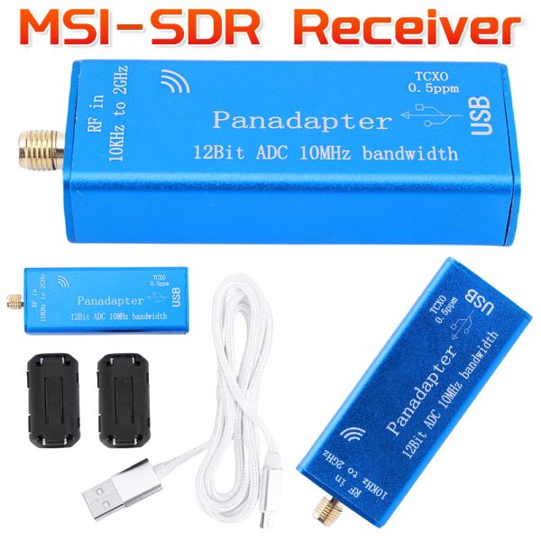 Радио MSISDR приемник от 10 кГц до 2 ГГц MSI SDR PanAdapter TCXO 0,5PPM 12 -битный программный обеспечение ADC Определено SDR RADIO