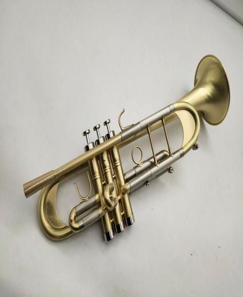 Margewate Trompete C an B Tune Messing plattiert professionelles Musikinstrument mit Gehäusezubehör Reinigung von Cloth3300664