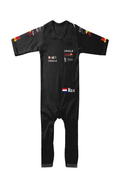 Сезон F1 Red Rompers Team Kids Chaby Umpsite Outdoor Indoor Bull Boy Girl Clawling Suit8657231