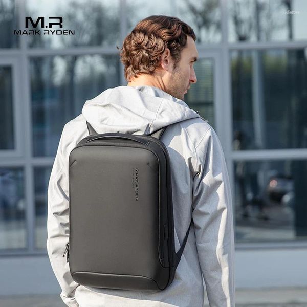 Backpack Mark Ryden Homem de negócios de alta qualidade homens 15,6/17,3 polegadas Bolsa de trabalho de escritório