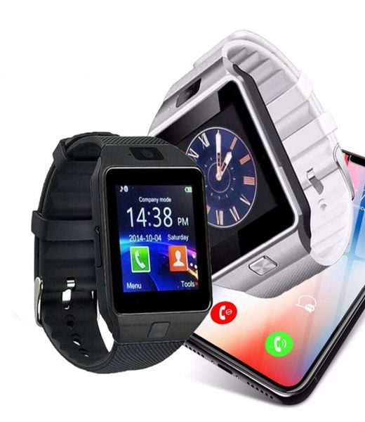 DZ09 Smart Watch für Android Telefones Bluetooth Call Phone Watchs Touch Screen Card Support Memory Cards1632565