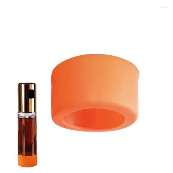 Tischmatten Sprühflasche Silikonhülle Anti-Wear-Abdeckung zum Unterfütter von Öl Anti-Rutsch-Schuhdurchmesser 4,5 cm Durchmesser schützt
