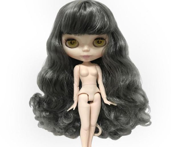 Blythe 17 Action Doll Coll Colls Chode Измените разнообразные стили, вьющиеся короткие прямые настраиваемые волосы Color51225107175067