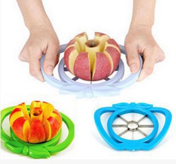 Gadgets de cozinha Slicer Apple Corer Slicer Aço inoxidável Cuttador Easy Cut Fruit Knife Cutter para Apple Pear Fruit Ferramentas DBC BH2394742