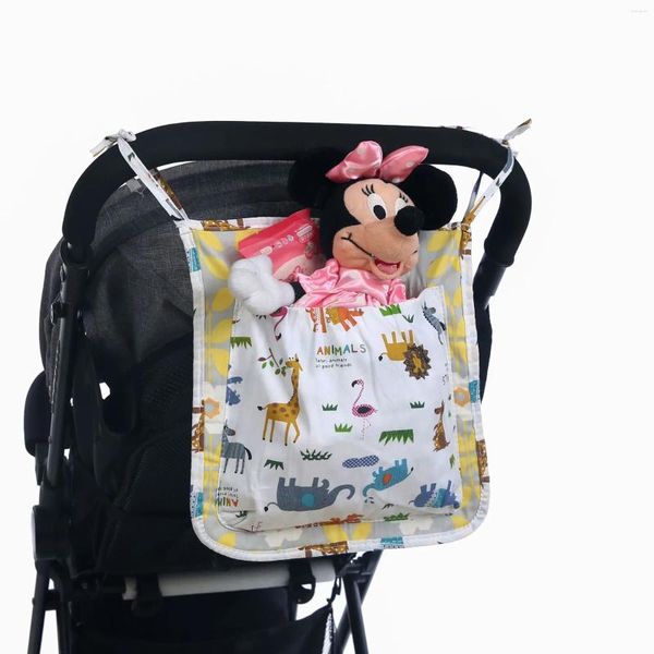 Bolsas de armazenamento Produto recomendado coreano de várias camadas de algodão Baby Buggy Baggy-Way Multifuncional Bolsa de fraldas de cabeceira