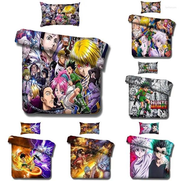 Set da letto set boy set anime x copripiumino copertura a 2 pezzi fumetti per bambini cuscino per cuscinetto