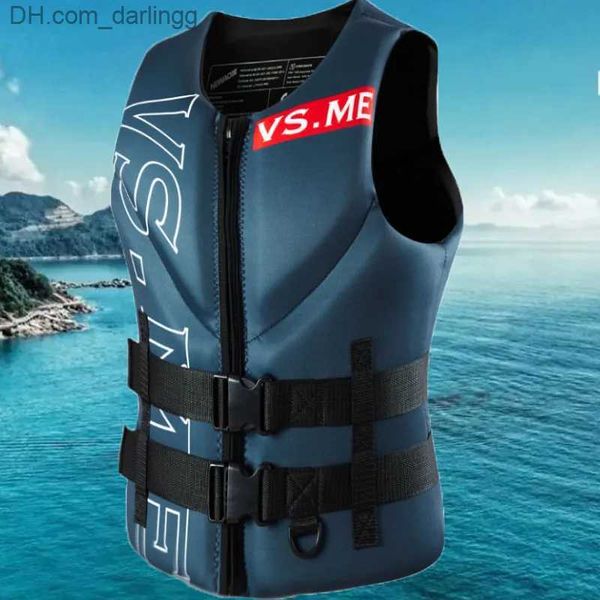 Life Vest Boje Erwachsene Schwimmweste Super aufblasbarer Chloropren Gummi -Lebensweste Surfen Rettungsfloß Kajak Fischerei Jet Ski -Wasser Sport Swimming RettungsjackeQ240412