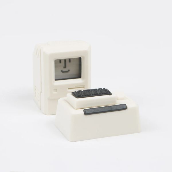 Tastiere JKDK 2pcs tastiera meccanica MECHIANA 80's Mac Macintosh Style Retro Personality Keycap ESC White ESC e tabellini a tabellini 1.5U