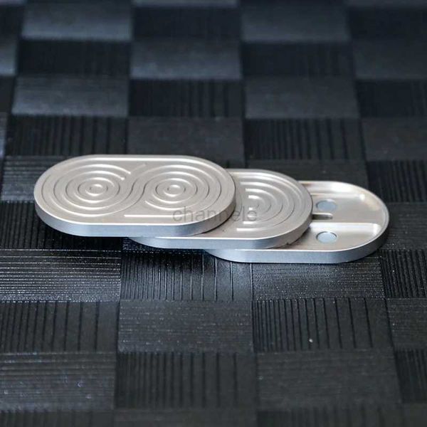 Декомпрессионная игрушка смешные EDC Top Spinning Poker Toys Toys Water Ripple Magnetic Push Slider Снижение напряжений.