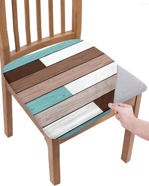 Coperture per sedie Elasticità del colore del chicco in legno 2 pezzi Copertina Office Possono