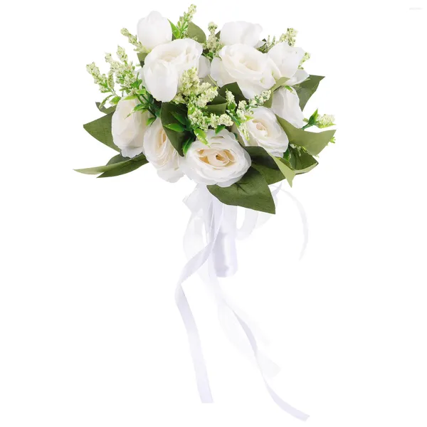 Fiori decorativi bouquet da sposa a cascata a cascata sposa ballo pografia pografia sostegno a fiori artificiale diga