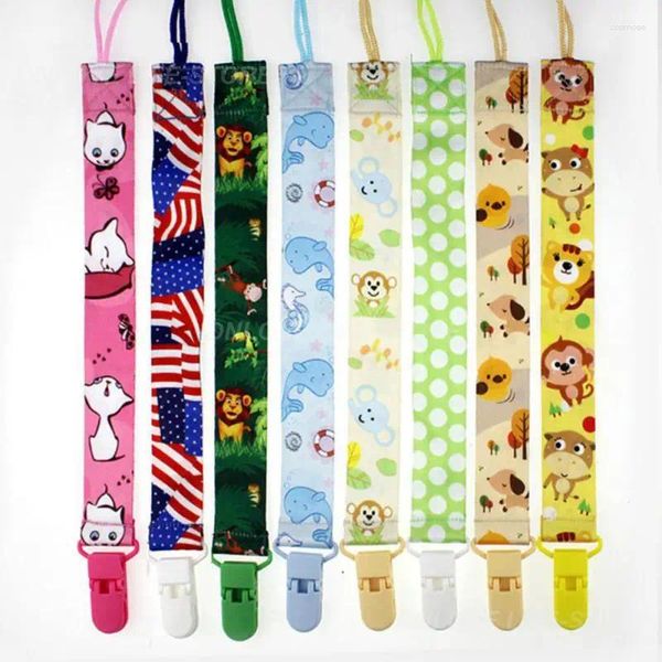 Scatole di stoccaggio cintura per capezzolo carino accessori per bambini multicolori Accessori per ciucini per baby clip motivi per animali fumetti anti-lost cartoon 29 cm