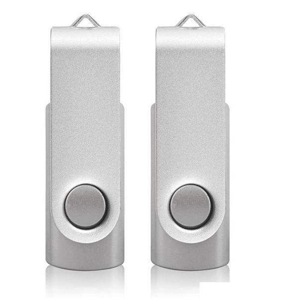 Prata 32 GB USB 20 acionamentos de flash giratórios giratórios de pêndros de 16 GB de memória dobrável para laptop de computador MacBook tablet3014525