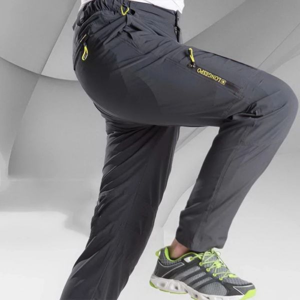 Pantaloni da uomo estate per estate veloci pantaloni esterni sportivi per estesi trasparenti pantaloni sottili per la pesca da pesca da pesca pantaloni da trekking 5xl