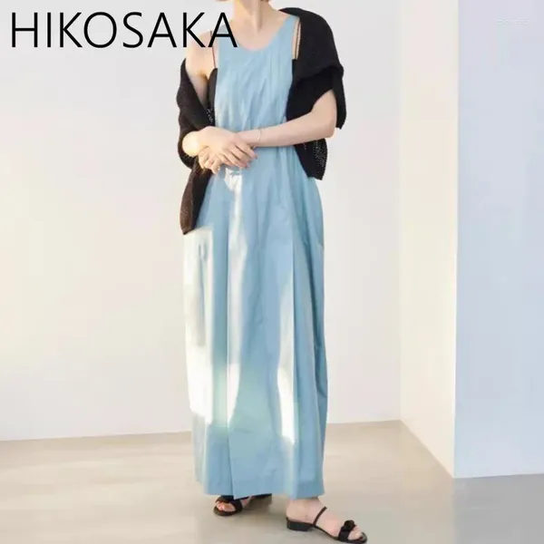 Vestidos casuais japonês tanque de moda simples vestido solto lime ladra mangas 2024 primavera verão doce vestidos doces