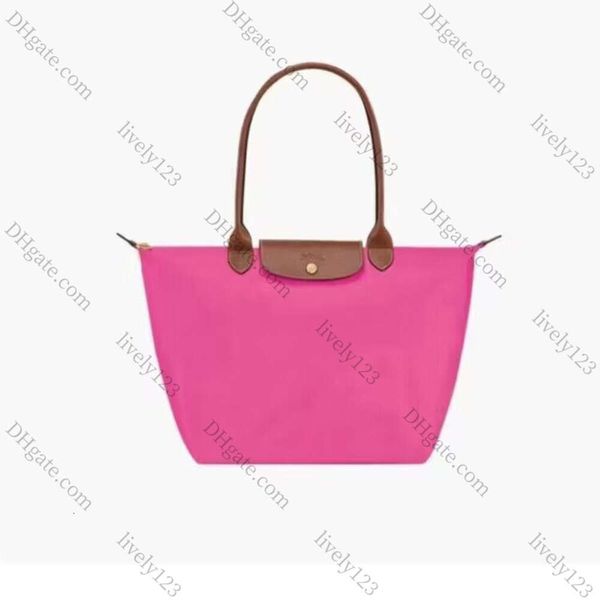 2024 LongChammp Tote Bag Designer Laptop School Beach Travel Nylon Borse Borse Crossbody Borse Casualmente Bota di tela vera in pelle vera in pelle 10a1s 10a1s