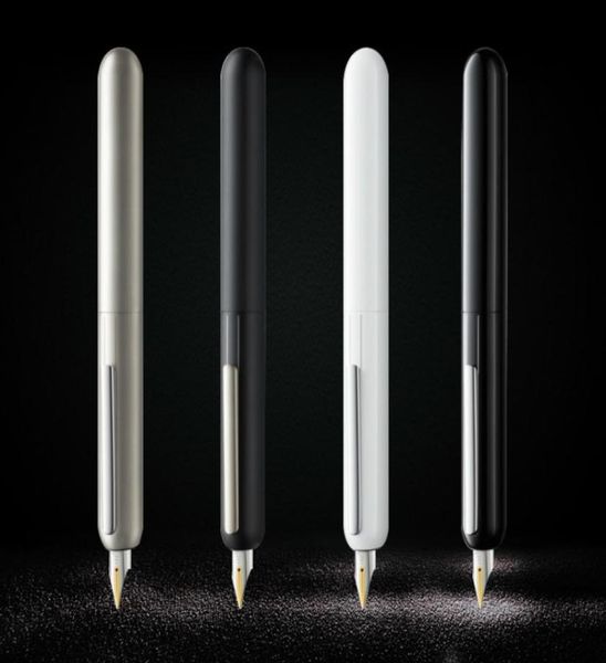 Luxury Red Dot Design Award LM Dialog Fokus 3 Füllfederhalter Stift Schwarz Titan Tipp NIB Schreiben fließender Tinte Einziehbare Stifte für Geschenk KOR2462994