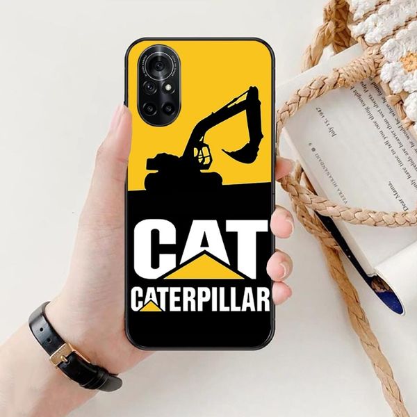 Cool C-Aterpillars CAT CAT ESCAVATOR Case per Honor 70 50 20 7S X9 X8 X7 Magic 4 3 Pro Soft Black Phone Cover