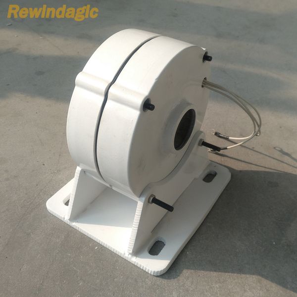 1kW 2KW 3KW 24V 48V Baixa rpm NDFEB PMG Gerador de ímã permanente de Terra Rara para Diy Horizontal Turbina eólica Moinho de vento de turbina eólica