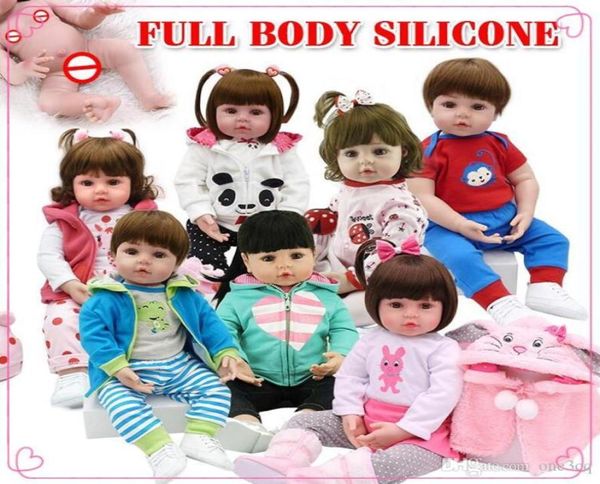 Продажа полного тела силиконовой водонепроницаемой игрушки для ванны Reborn Reborn Baby Dolls Bebe Doll Reborn Lifelike Soft Toys Toys Kid1173040