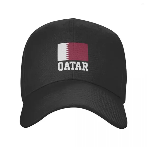 Bandiera bandiera di bandiera del Qatar Baseball Cap Men Donne Personalizzabili adulti regolabili Qatar Orgoglioso Cappello Summer Snapback Trucker Cappelli