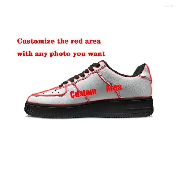 Casual Shoes Custom Basketball Herren Damen Sport laufen hochwertige Wohnungen Sneakers Schnürung Mesh Customized Make Schuh DIY