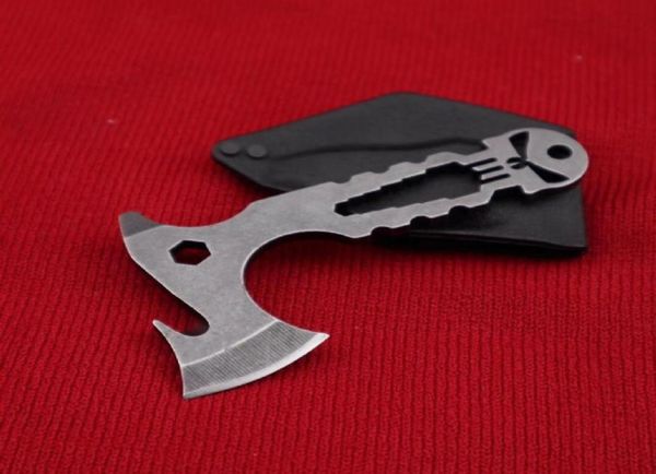 EDC Tragbares Mini -Werkzeug Axtschlüssel Axtflaschen Öffner Schnittseil Mund Slotted Schraubendreher Multifunktion Sammlung Tool1615330