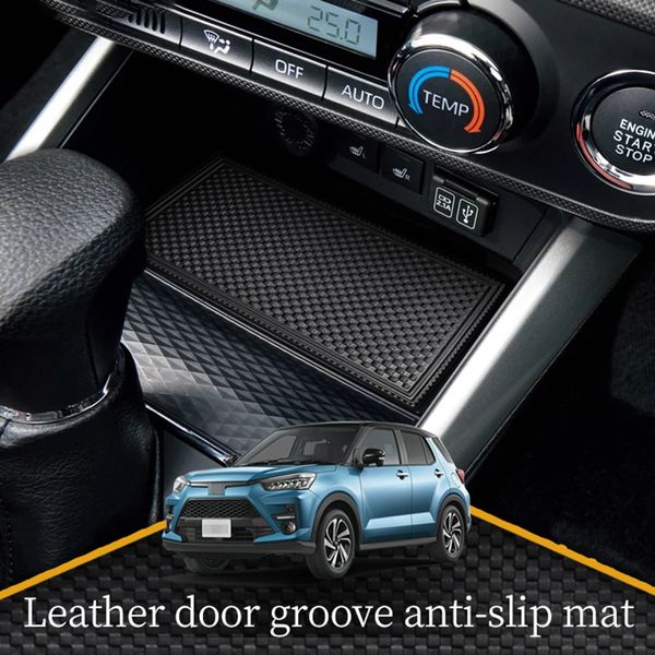 Проловочный коврик для пролавки против скольжения для Toyota Rize Raise Rocky Non Slip Door Groove Pad Кожаная комната Auto Interior Accessories