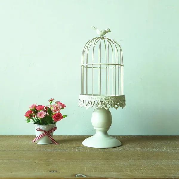 Candele in stile europeo Iron Bird Cage Candlestick Metal Home Decoration Creative Craft Wedding Prope