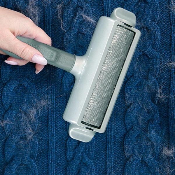 Roller Removedor de cabelo para animais de estimação O limpador portátil de pele de superfície portátil para vestir um rolo de fiapos de assento de carro e escova de cabelo de removedor de peles