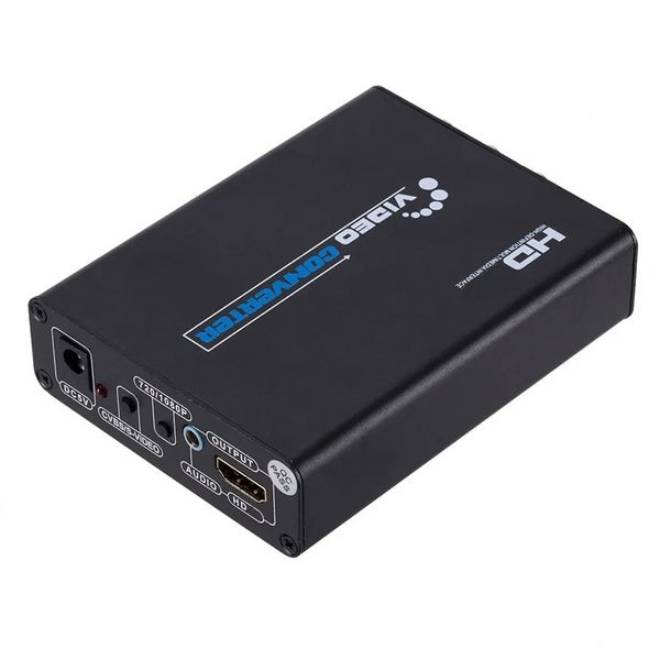 AV+S-Vodeo zu HDTV AV CVBS L/R Video Converter Switcher Adapter, der 1080p 3RCA PAL/NTSC TV Blu Ray Set-Top-Box unterstützt