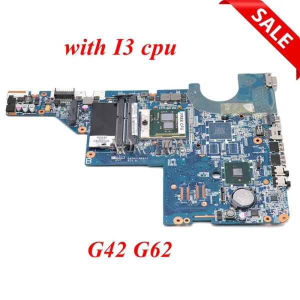 Motherboard DA0AX1MB6F0 DA0AX1MB6H1 595184001 Laptop Motherboard für HP Pavilion G42 CQ62 CQ42 G62 Serie S989 HM55 Mainboard kostenlos i3 CPU