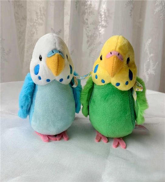 14 cm Budgie Plüschspielzeug Weiches echtes Leben Lagger ausgestopfte Tiere Spielzeug realistische Vögel Stofftiere Geschenke für Kinder Kinder H0824315566425