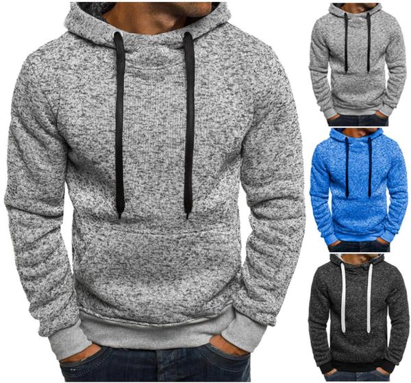 Erkekler Sıradan Hoodies Sweatshirt artı Beden Düz Renkli Pamuk Pamuk Kazancı Kış Sıcak Giysileri Fabrika Outlet Yüksek Kalite4461250