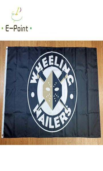 ECHL Wheeling Nailers Flag 35ft 90cm150cm Decoração de bandeira de poliéster Flying Home Garden Presentes festivos6005151