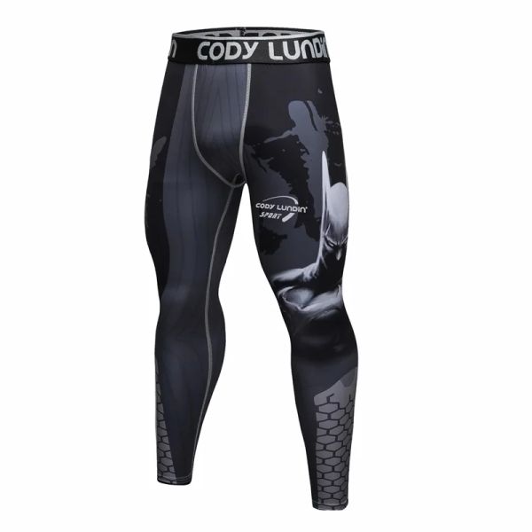 Calça calças de segurança masculinas que executam calças justas de basquete com leggings com joelheiras Protetor Sports Compression Troushers Exercício