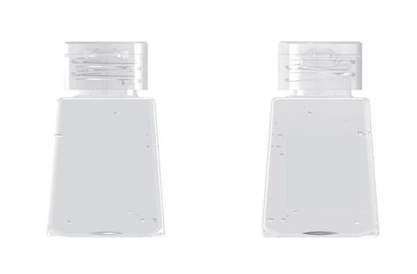 30 мл ПЭТ -прозрачная трапециевидная упаковочная бутылка для ручной дезинфицирующее средство для ручной работы шампуня и очищающий очищающий контейнер для лица7037642