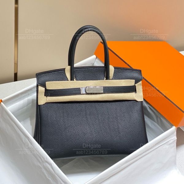 12A Spiegelqualität Luxus -Taschen Klassische Designer -Tasche Frauenhandtaschen 30 cm große Kapazitätstaschen Echtes Lederbeutel Tasche Top -Qualität -Hardware mit originaler Geschenkbox