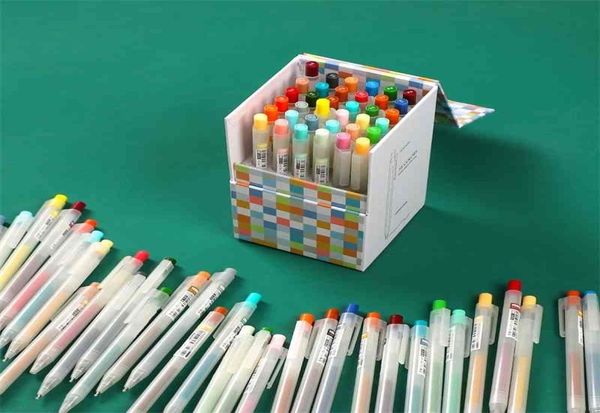 Jianwu 36 Colorsset Mitue Fresh Must Office Colors Gel Pen Set Simple Transcent Product Propect Gel Pen для студентов Kawaii 21055390
