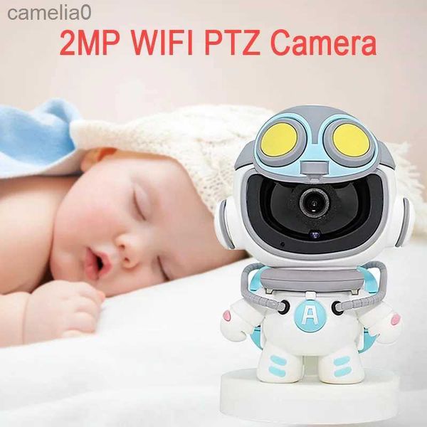 Baby Monitor 1080p WiFi Smart Home Security Protection Camera da 360 gradi Visualizza audio bidirezionale Wireless Monitor Baby Monitor Applicazione C240412