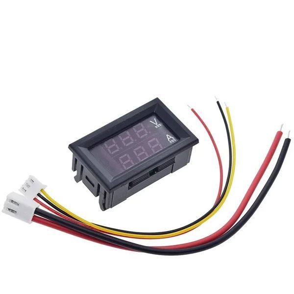 Nuovo DC 0-100V 10A Voltmetro digitale Amperometro Doppio Display Visualizza Detector Pannello Corrente del misuratore AMP Volt Gauge 0,28 