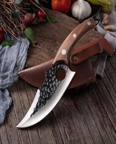 6039039 Cleaver Butcher Knife Aço inoxidável de aço forjado Facas de faca cortando facas de cozinha de cozinha Camping8562257