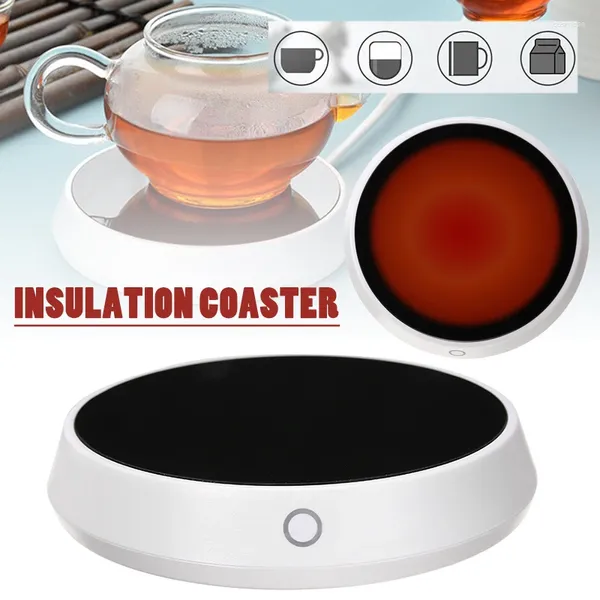 Tassen Untertassen Smart USB Kaffeetassewärmer Tee Milch Tassen Heizung Pad Matte Wasser Büro Zubehör Zubehör Geschenkidee