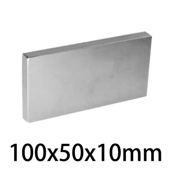 1pc 100x50x10mm 100x50x20mm Blocco grande a potenza forte magnet neodimio N35 magneti a magnetica magnetica permanente