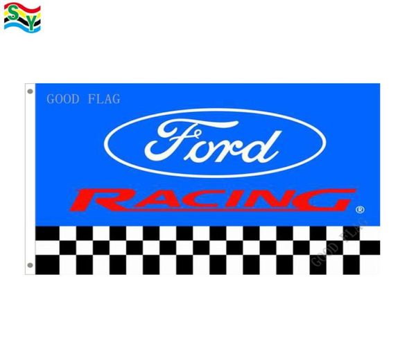 Ford Racing Flags Bannergröße 3x5ft 90150 cm mit Metall -Grommetendoor Flag7927232