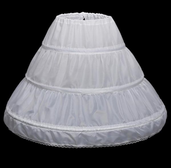 Long Crinoline Kids Papticoat Rockabilly Underskirt Crinoline For Kids Flower Girl Papticoat Jupon Enfant Real Two Hoops66256665